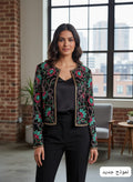 Blush Floral Embroidered Jacket