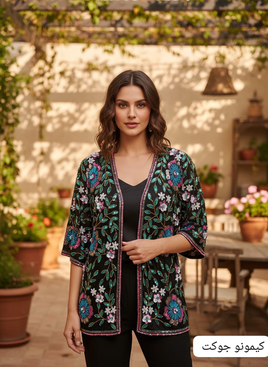 Midnight Garden Embroidered Jacket