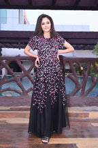 Midnight Bloom Evening Dress