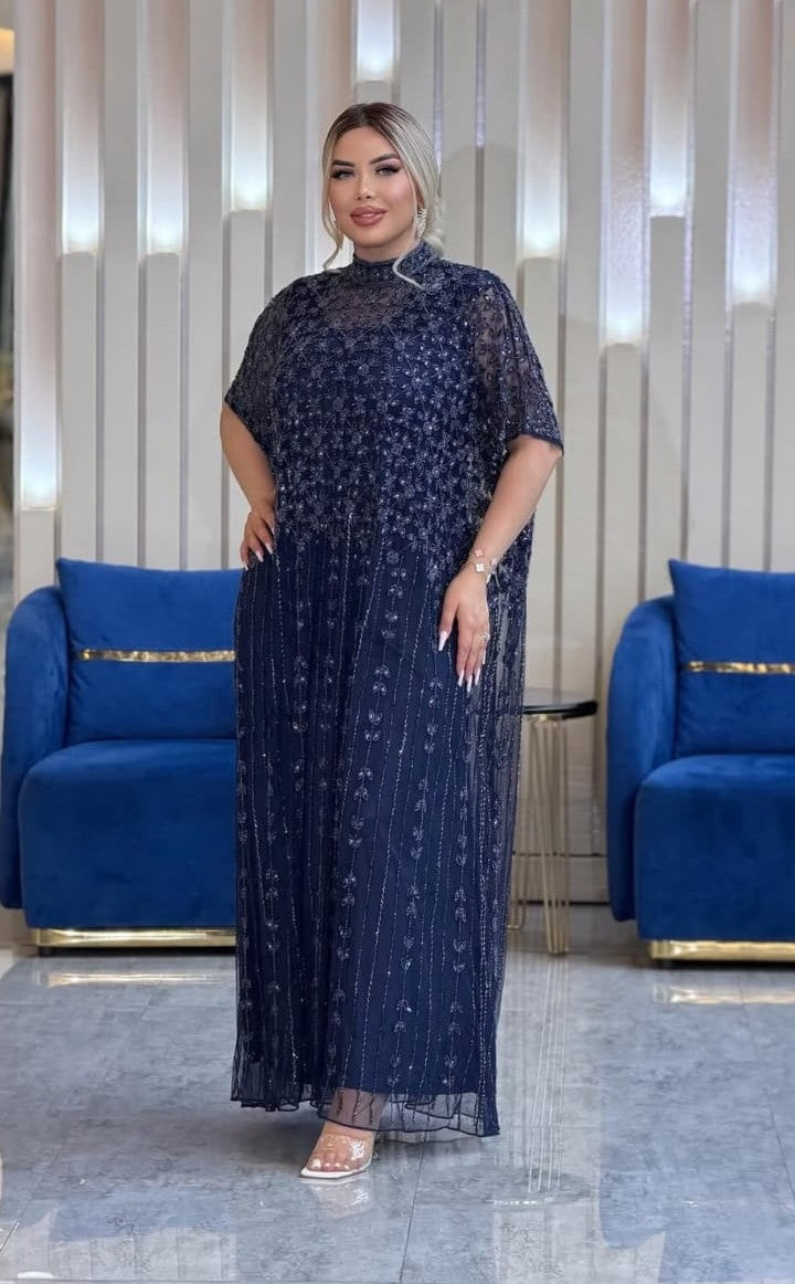 Sapphire Grace Couture Gown