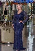 Blue Diamond Couture Gown