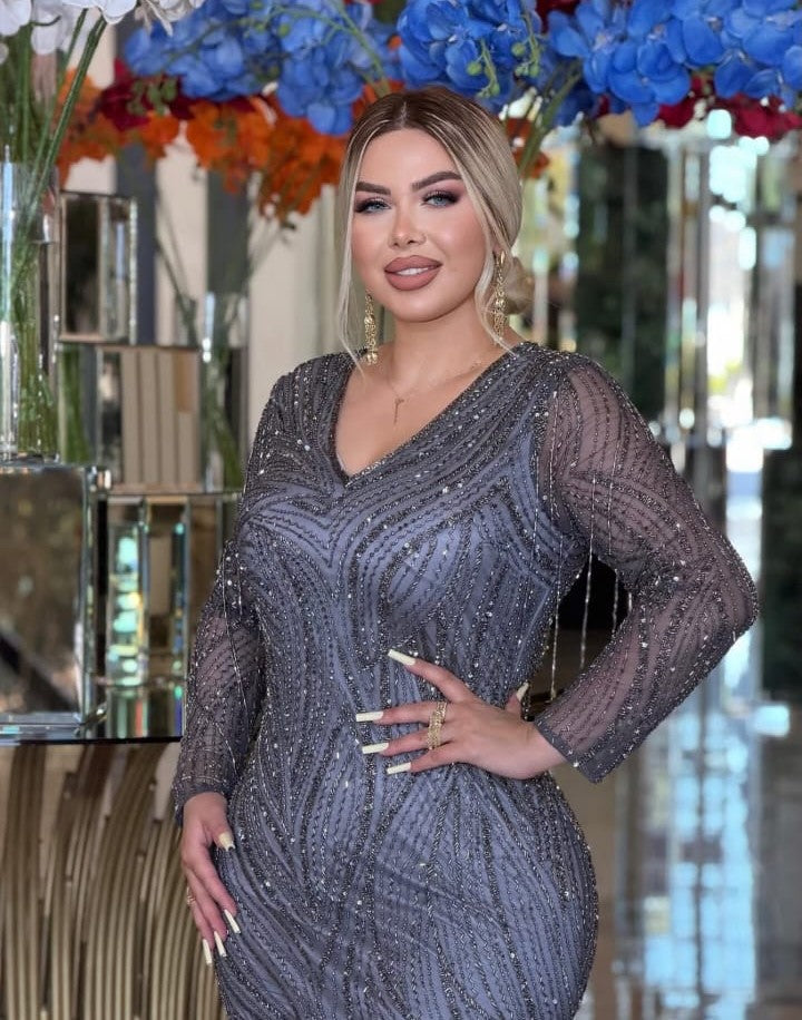 Silver Aura Couture Gown