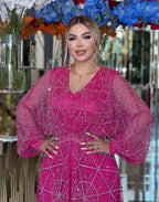 Ruby Radiance Couture Gown