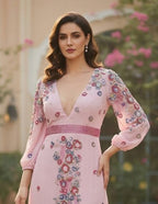 Blush Elegance Evening Dress