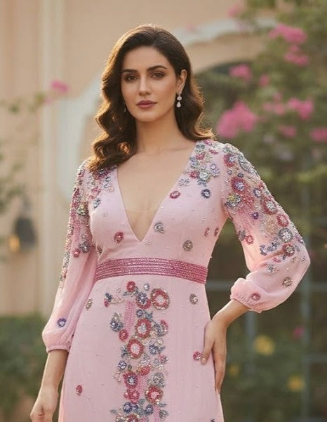 Blush Elegance Evening Dress